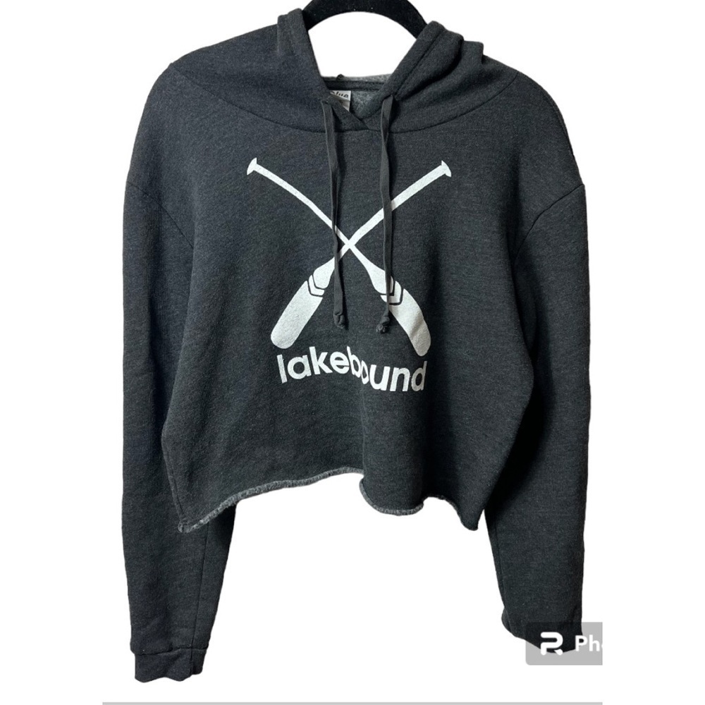 Blue 84 Lakebound Crop Hoodie
